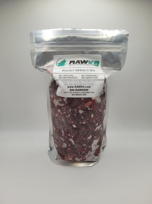 Raw K9 Bison & Venison Mix Raw Dog Food - 2 lb