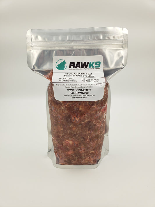 Raw K9 Beef & Rabbit Mix Raw Pet Food - 2 lb